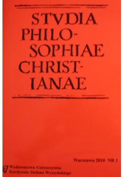 Studia Philosophiae Christianae Rok XLVI  Nr 1