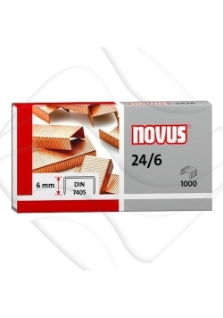 Zszywki miedziowane Novus 24/6 X 1000