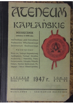 Ateneum kapłańskie, 1947 r.
