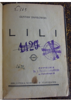 Lili, 1927 r.
