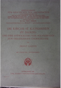 Die kirche st. katharinen zu danzig