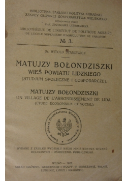 Wieś powiatu lidzkiego, 1923r.