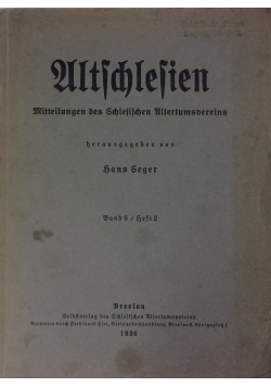 Altschlesien, 1936r.