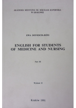English For Students Of Medicine And Nursing
