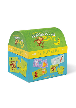 Puzzle Co jedzą zwierzątka?