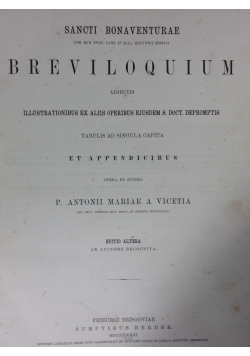 Sancti Bonaventurae Breviloquium, 1881r.