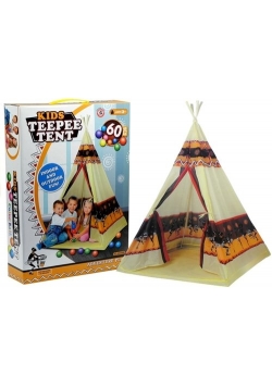 Namiot Teepee Indiański Dom Zabaw Tipi + 60 Piłek