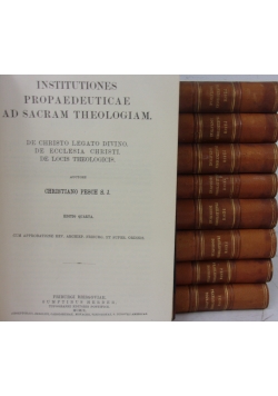 Praelectiones Dogmaticae, ok. 1909r., zestaw 9- książek