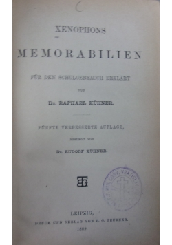 Xenophons Memorabilien, 1889 r.