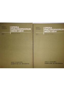 Opera Philosophorum Medii Aevi, tom 7 część od 1 do 2
