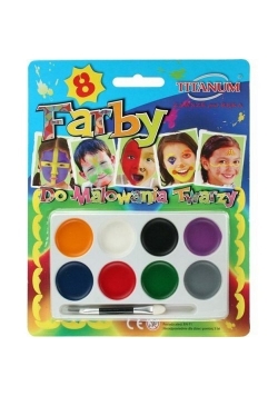 Farby do malowania twarzy 8 kolorów