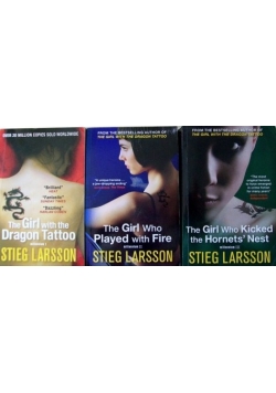 The girl who played with fire , the girl with the dragon tatto,the girl who kickes the hornet's nest