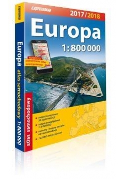 Atlas samochodowy 1:800 000 Europa 2017/2018