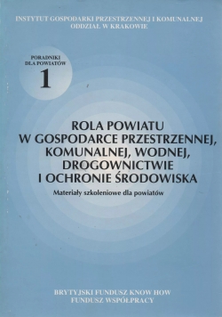 Rola powiatu w gospodarce przestrzennej