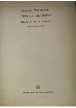 L ecole Moderne Etiudy op 10 na skrzypce