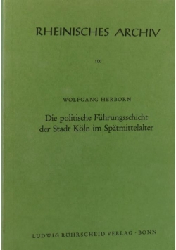 Rheinisches  Archiv, autograf Wolfganga Herborna