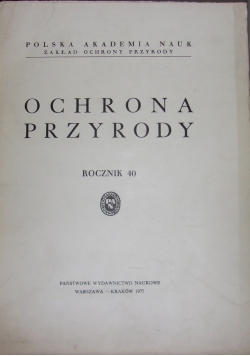 Ochrona przyrody, rocznik 40