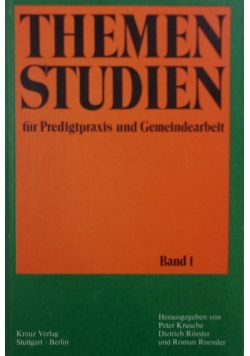 Themen Studien fur Predigtpraxis und Gemeindearbeit, Band 1
