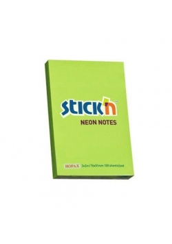 Notes samoprzylepny zielony neon 76x51mm
