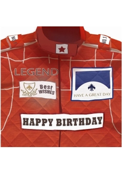 Karnet kwadrat z kopertą Urodziny Racing Birthday