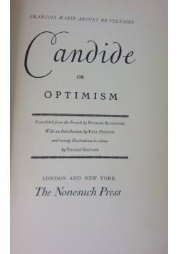 Candide or optimism, ok. 1939r.
