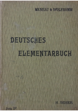 Deutsches Elementarbuch,1907 r.