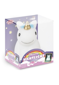 Jednorożec zmieniający kolor Lampka nocna różowa