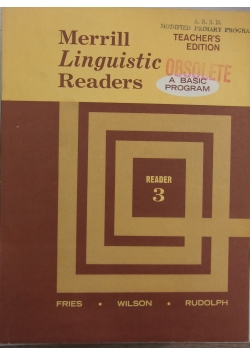 Merrill Linguistic Readers. Teacher's Edition. Reader 3