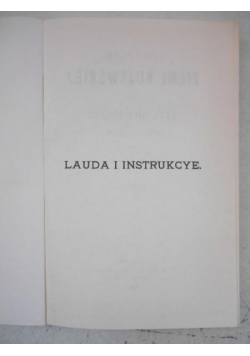 Lauda i instrukcye, tom III