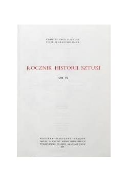 Rocznik historii sztuki tom VII