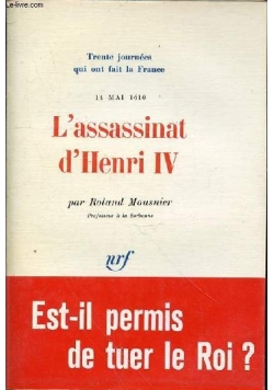 L assassinat d Henri IV