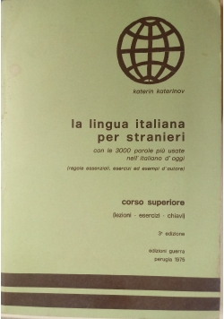 La lingua italiana per stranieri