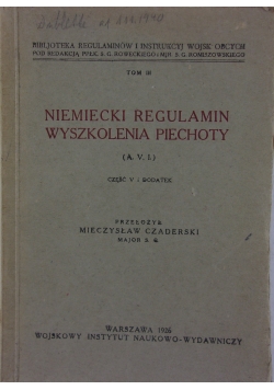Niemiecki Regulamin Wyszkolenia Piechoty