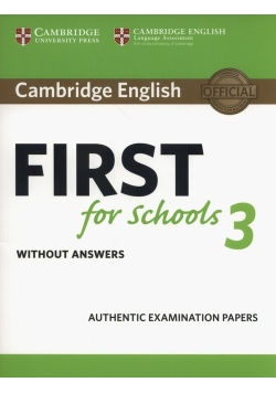 Cambridge English First for Schools 3 Student's Book without Answers