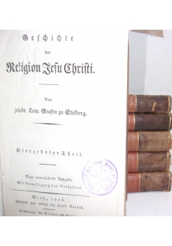 Religion Jesu Christi, 1817 r., zestaw 6 książek