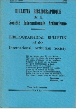 Bulletin Bibliographique de la Societe Internationale Arthurienne, vol. XXXII