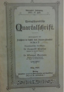Theologisch-praktische Quartalschrift, 1922 r