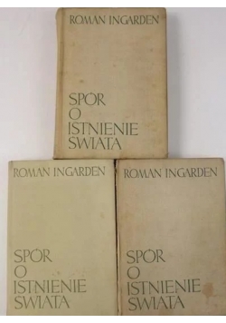 Spór o istnienie świata, zestaw 3 książek