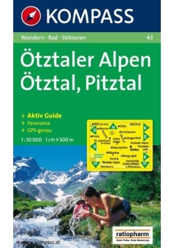 Otztaler Alpen-tztal-Pitztal 1:50 000 Kompass