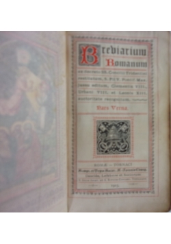 Brebiarium romanum, 1903r.