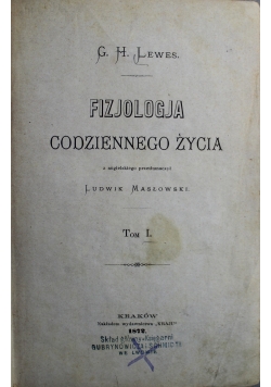 Fizjologia codziennego życia 2 tomy 1872r