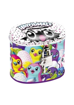 Skarbonka metalowa owalna Hatchimals