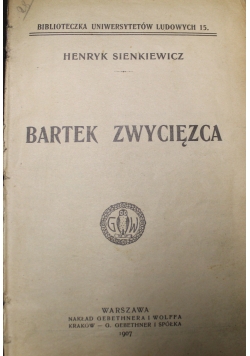 Bartek zwycięzca / Z puszczy amerykańskiej / Orso Sachem ok 1908 r.