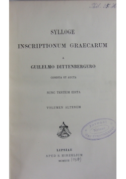 Sylloge inscriptionum graecarum 1917 r.