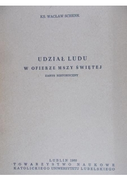Udział ludu w ofierze Mszy Świętej