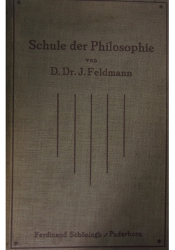 Schule der Philosophie, 1925 r.