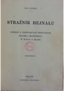 Strażnik hejnału, 1938 r.