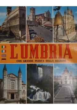 L'umbria Con Grande Pianta Della Regione