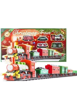 Kolejka christmas train na baterie 430cm