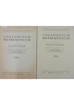 Colloquium Mathematicum ,Tom LIX.1 i LIX.2